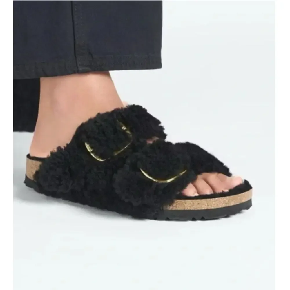 Birkenstock Arizona Papillio Teddy Shearling Sandals Comfy Cozy Bohemian Hippie